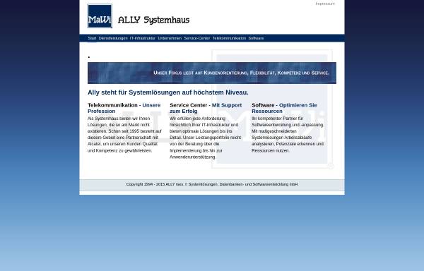 Vorschau von www.ally.de, ALLY Systemhaus