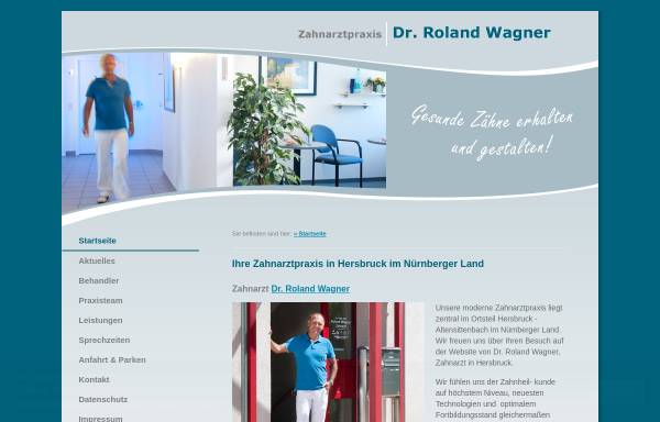 Vorschau von www.zahnarzt-wagner-hersbruck.de, Zahnarztpraxis Dr. Roland Wagner