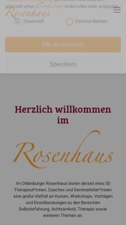 Vorschau der mobilen Webseite www.rosenhaus-oldenburg.de, Rosenhaus