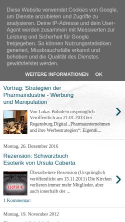 Vorschau der mobilen Webseite blog.lukas-boehnlein.de, Böhnlein, Lukas