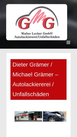 Vorschau der mobilen Webseite www.walter-locker-gmbh.de, Walter Locker Gmbh