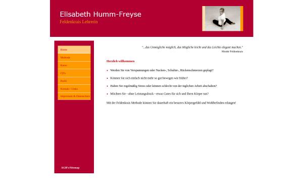 Vorschau von www.feldenkrais-info.de, Elisabeth Humm-Freyse