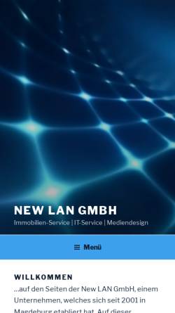 Vorschau der mobilen Webseite www.new-lan.de, New-Lan GmbH