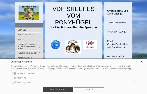 Vorschau von www.xn--shelties-vom-ponyhgel-qic.de, Vom Ponyhügel