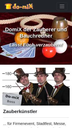 Vorschau der mobilen Webseite www.do-mix.de, Do-miX