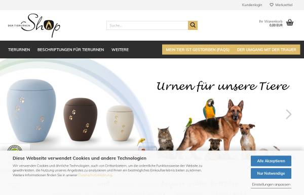 Vorschau von www.tierurnen.info, H.j.K. Heimkehr jeglicher Kleintiere, H.-Juergen Korbmacher