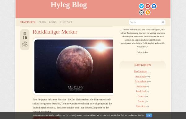 Hyleg Blog