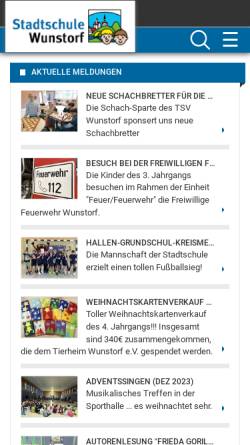 Vorschau der mobilen Webseite www.stadtschule-wunstorf.de, Stadtschule Wunstorf