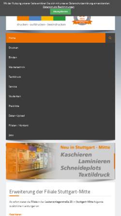 Vorschau der mobilen Webseite www.mediashirt.de, Media-Shirt-Wiesinger