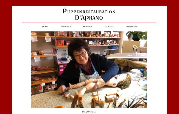 Vorschau von www.puppendoktor-kf.de, Puppenrestauration D'Aprano