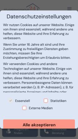 Vorschau der mobilen Webseite pflegemanufaktur24.de, Pflegemanufaktur24