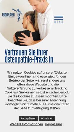 Vorschau der mobilen Webseite www.therapie-gern.de, Praxis Gern
