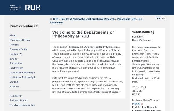 Vorschau von www.ruhr-uni-bochum.de, Forschungsstelle russische Philosophie und Ideengeschichte