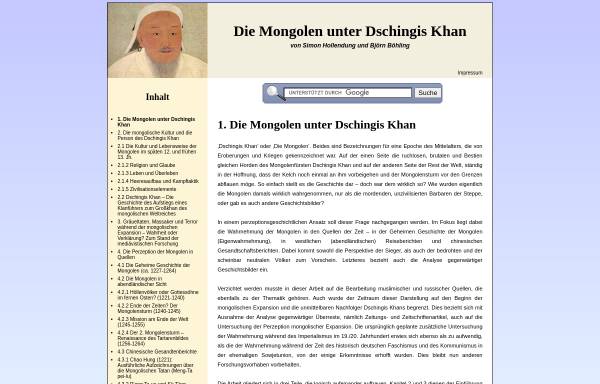 Die Mongolen unter Dschingis Khan
