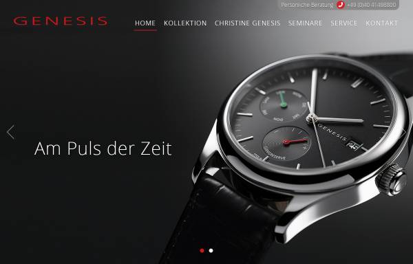 Vorschau von genesis-uhren.de, GENESIS Uhren - ästhetische Luxusuhren mit kleiner Limitierung