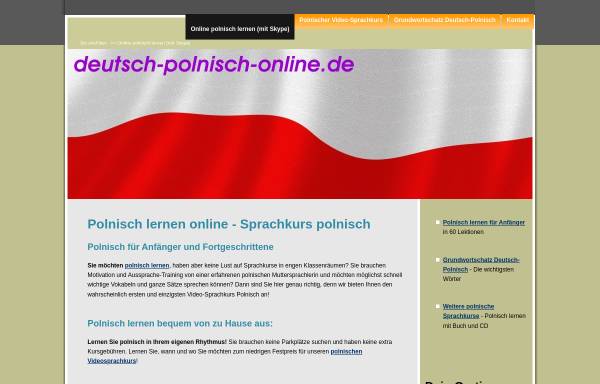 Vorschau von www.deutsch-polnisch-online.de, Deutsch-Polnisch-Online, Inh. Anna Maria Bryk