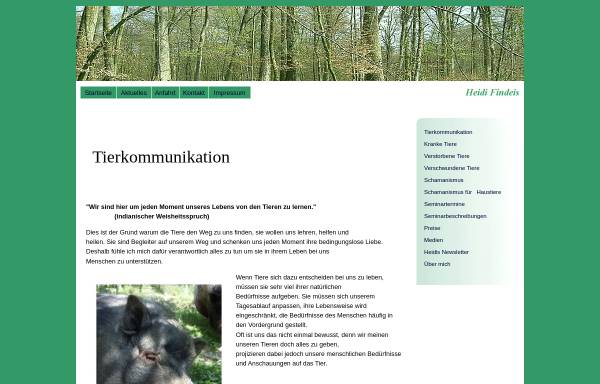 Vorschau von tierkommunikator.de, Heidi Findeis