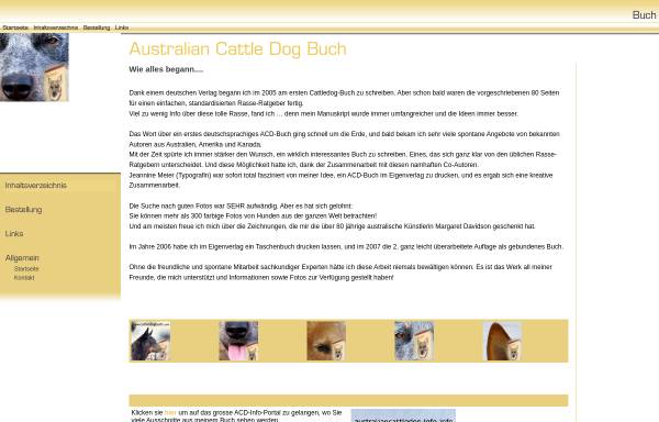 Vorschau von www.cattledogbuch.com, ACD-Buch