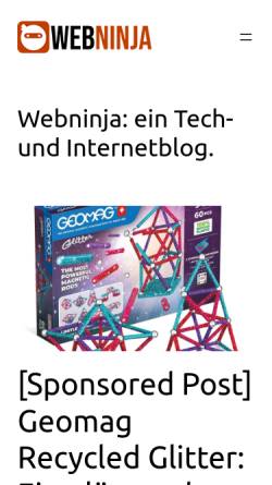 Vorschau der mobilen Webseite www.webninja.de, Webninja.de