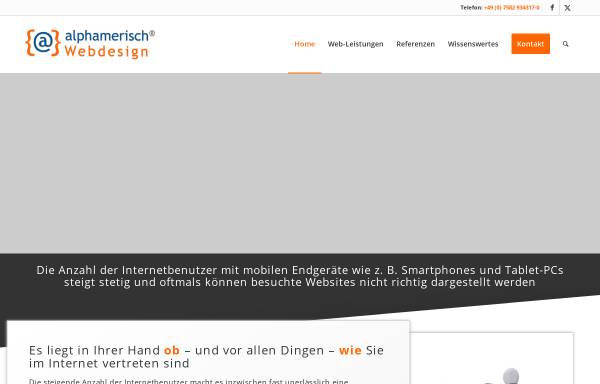 Vorschau von www.alphamerisch.de, Alphamerisch Webdesign, Heike Straub