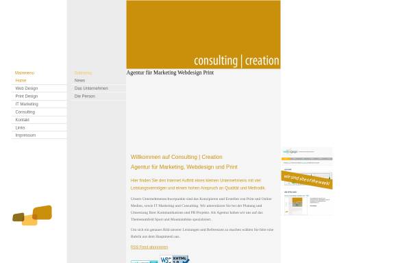 Vorschau von www.consulting-creation.de, Consulting und Creation, Kirsten-J. Sörries