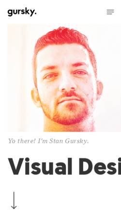 Vorschau der mobilen Webseite www.gurskydesign.com, Gursky Design, Stanislav Gursky