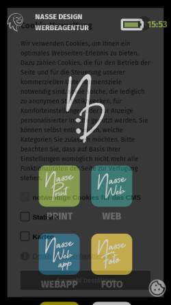 Vorschau der mobilen Webseite www.nasse-design.de, Nasse-Design, Daniel Nasse
