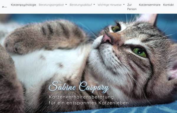 Vorschau von www.caspary-katzenpsychologie.de, Katzenpsychologie Sabine Caspary