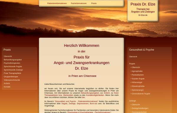Vorschau von dr-elze.de, Dr. Elze - Psychotherapie