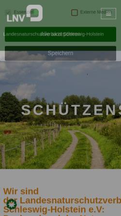Vorschau der mobilen Webseite lnv-sh.de, Landesnaturschutzverband Schleswig-Holstein
