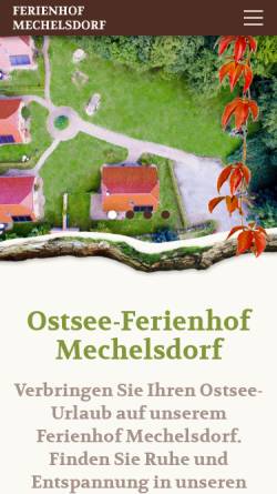 Vorschau der mobilen Webseite www.ostsee-ferienhof.net, Ferienhof Mechelsdorf