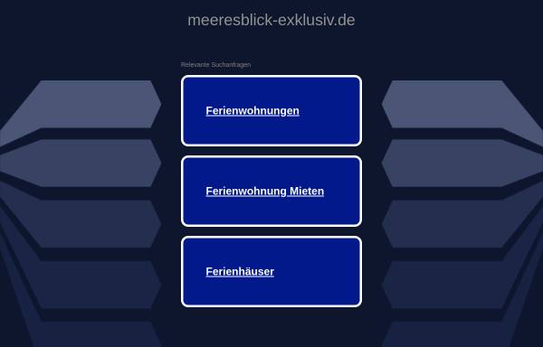 Vorschau von www.meeresblick-exklusiv.de, Ferienwohnungen Schwenke im Haus Meeresblick