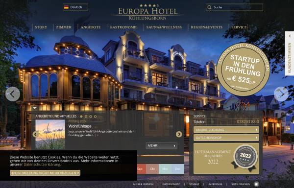 Vorschau von www.europa-hotel.de, Europa-Hotel