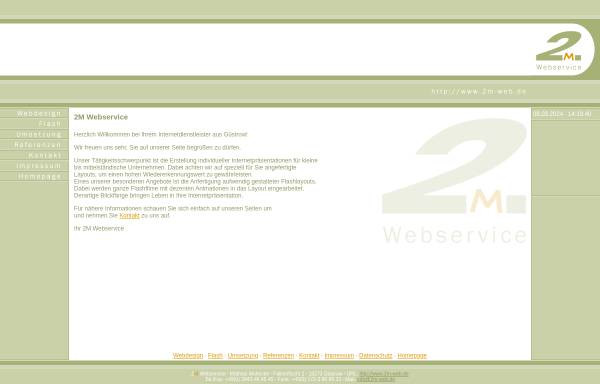 Vorschau von www.2m-web.de, 2M Webservice, Inhaber Mathias Mohncke