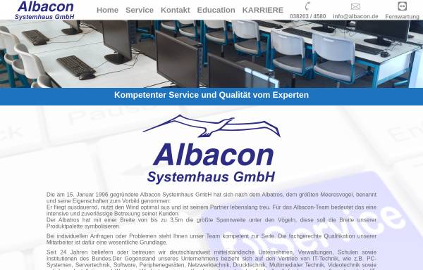 Vorschau von www.albacon.de, Albacon EDV-Systemhaus GmbH