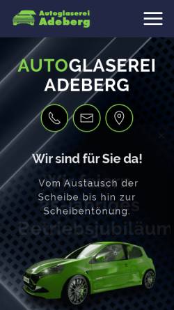 Vorschau der mobilen Webseite www.autoglaserei-adeberg.de, Autoglaserei Adeberg