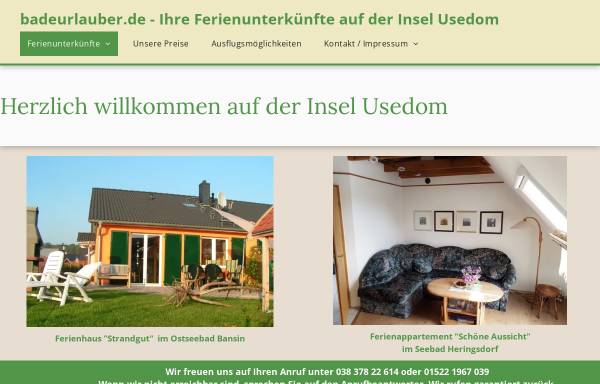 Vorschau von www.badeurlauber.de, Ferienhaus Familie Fubel