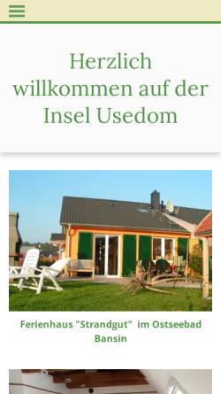 Vorschau der mobilen Webseite www.badeurlauber.de, Ferienhaus Familie Fubel