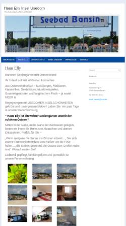 Vorschau der mobilen Webseite www.ferienwohnung-bansin-usedom.de, Ferienwohnung Trekel