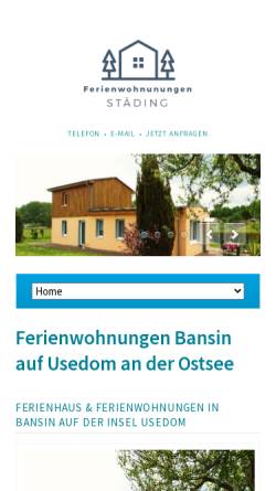 Vorschau der mobilen Webseite www.inselusedom-urlaub.de, Ferienwohnungen Anett Städing
