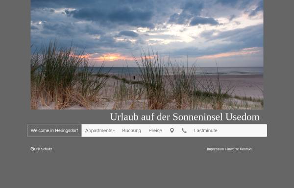 Vorschau von www.inselusedom-ferien.de, Ferienwohnungen Silke Schultz und Veronika Städing