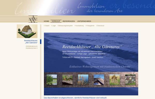 Vorschau von www.avv-heringsdorf.de, Ferienwohnungen von AVV Bauträger und Baubetreuungs GmbH