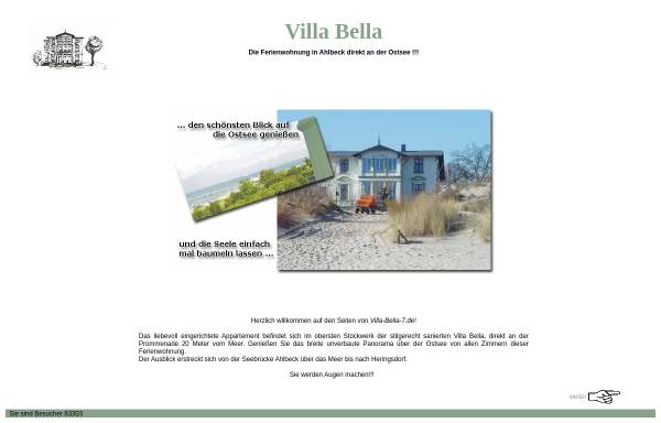 Vorschau von www.villa-bella-7.de, Villa Bella Ferienwohnung Nr. 7