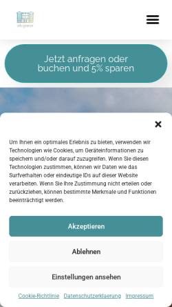 Vorschau der mobilen Webseite villa-glaeser.de, Villa Glaeser