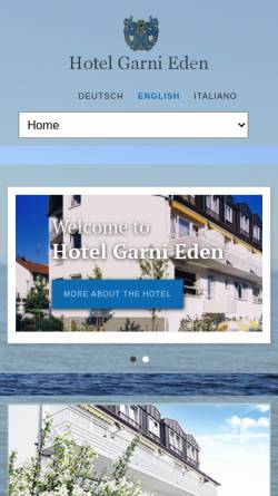 Vorschau der mobilen Webseite www.hotel-meersburg.de, Hotel Garni Eden