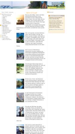 Vorschau der mobilen Webseite www.erlebnistour-mv.de, Aktivurlaub mit Einklang Reisen