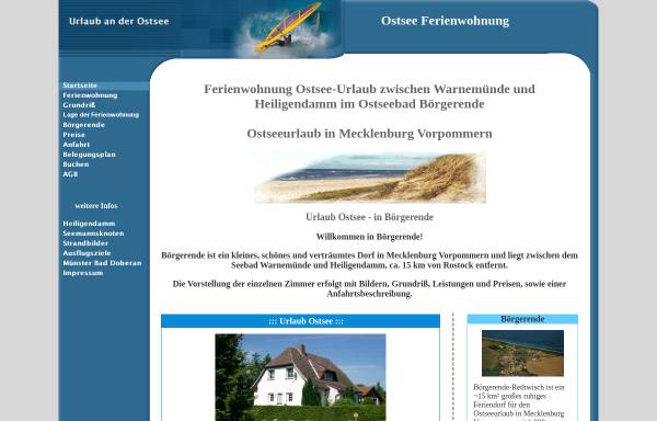Vorschau von www.ferienwohnung-boergerende.de, Ferienwohnung Wolfgang Müller
