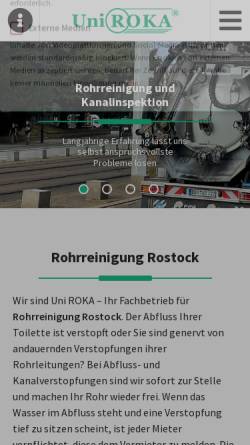 Vorschau der mobilen Webseite www.uni-roka.de, Uni ROKA