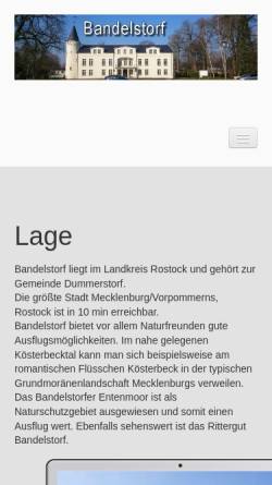 Vorschau der mobilen Webseite www.bandelstorf.de, Homepage von Bandelstorf