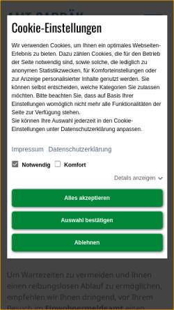 Vorschau der mobilen Webseite www.amtcarbaek.de, Amt Carbäk